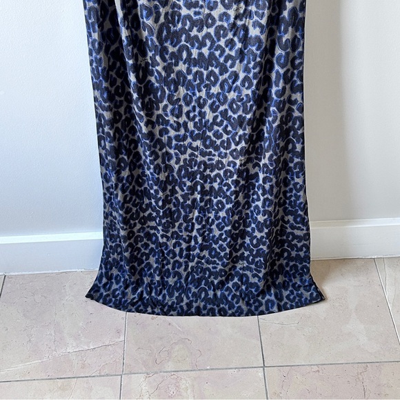 Iceberg Dress Women's Size D42 (CDN 8) Maxi Length Blue/Black Designer Milano - Picture 2 of 10